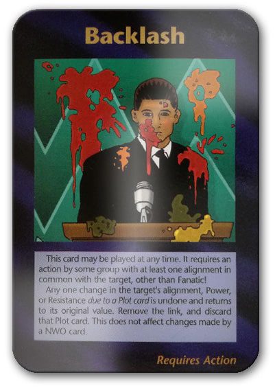 Backlash Illuminati Card Game