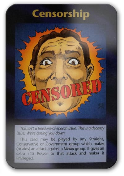 Censorship Illuminati Card Game