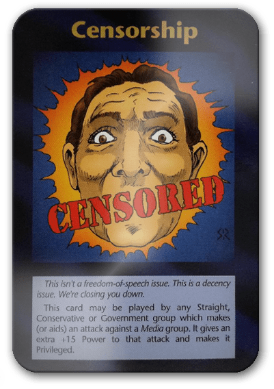 Censorship Illuminati Card Game