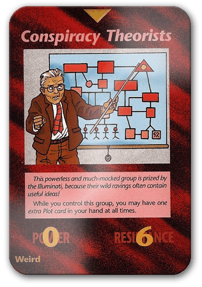 Conspiracy Theorists Illuminati Card Game