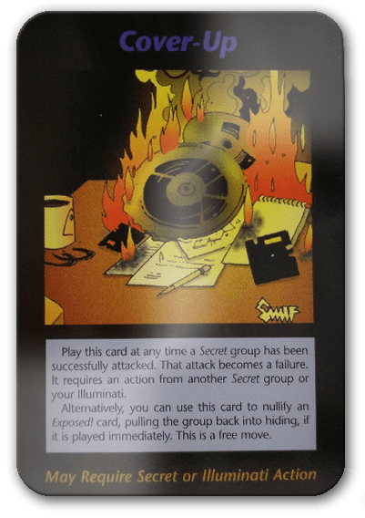 Cover Up Illuminati Card Game