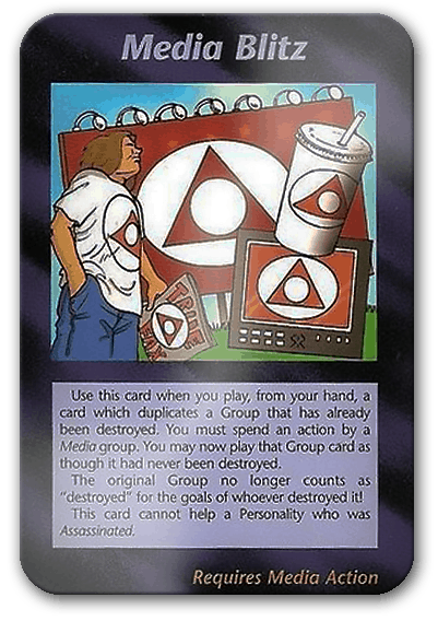 Media Blitz Illuminati Card Game