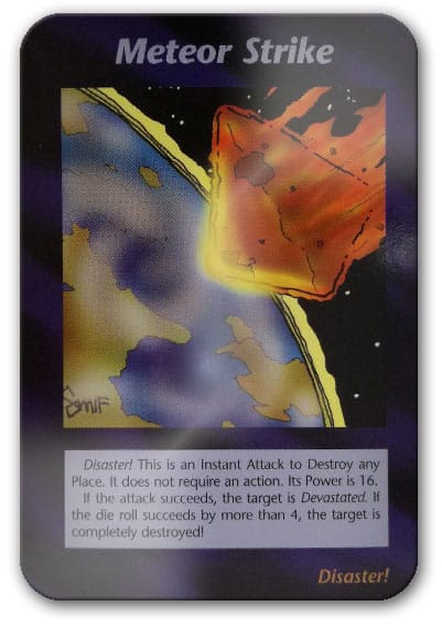 Meteor Strike Illuminati Card Game