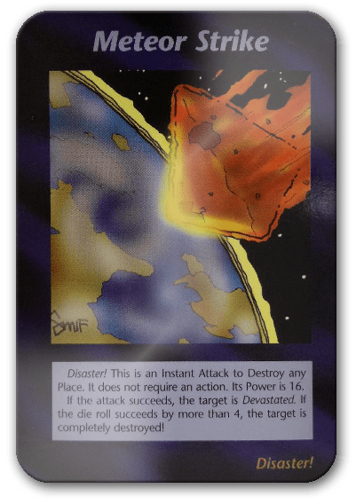 Meteor Strike Illuminati Card Game