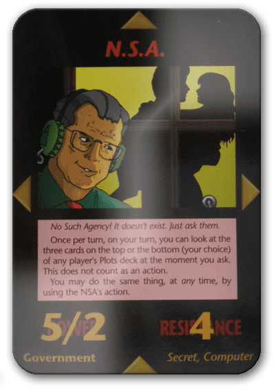 NSA Illuminati Card Game