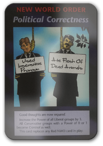 Political Correctness Illuminati Card Game