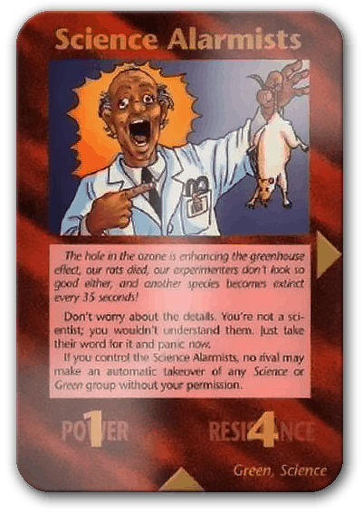 Alarmist Scientists Illuminati Card Game