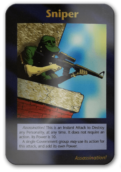 Sniper Illuminati Card Game