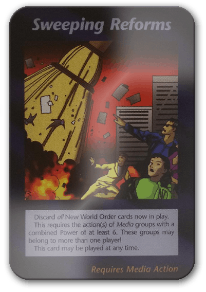 Sweeping Reforms Illuminati Card Game