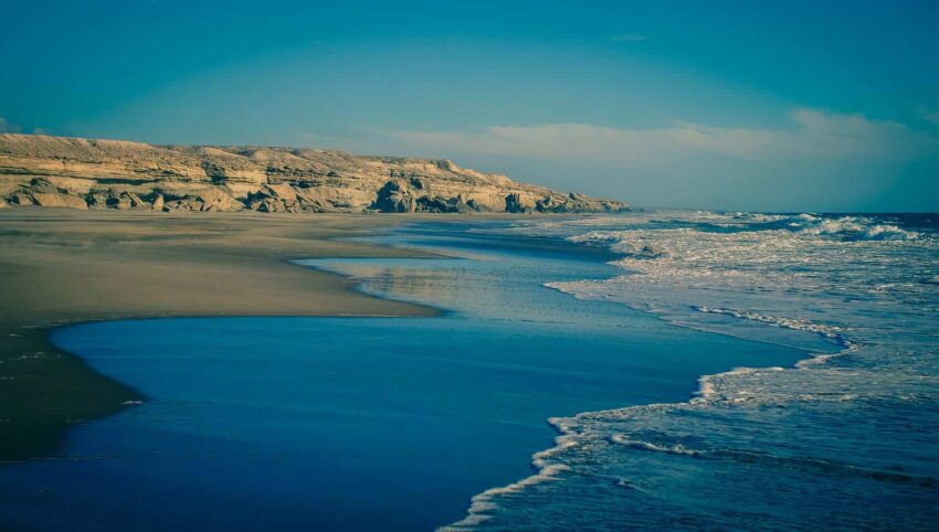Surfing El Conejo Beach Baja California