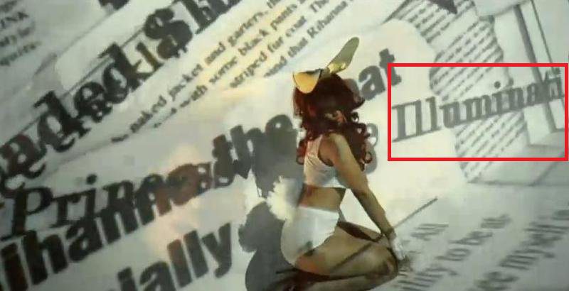 "Princess of the Illuminati" in Rihanna's Video