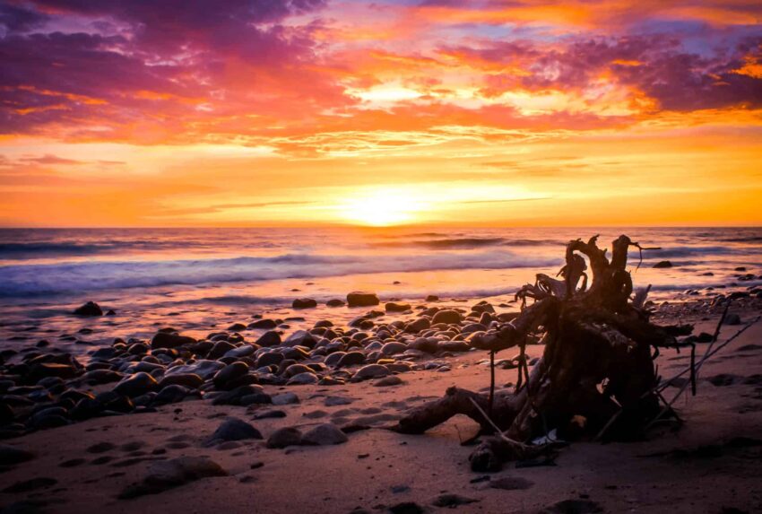 San Pedrito Beach Sundown Road Trip Photography