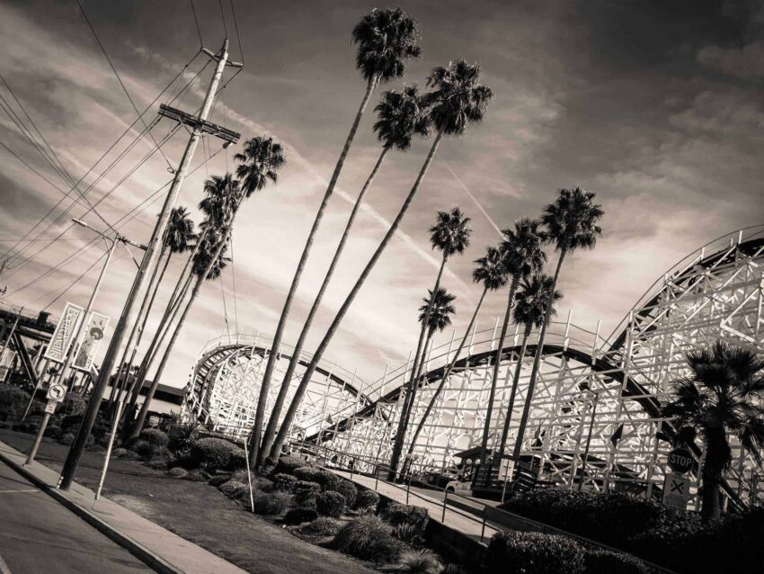 rollercoaster santa cruz california photography road trip