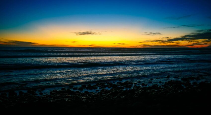 Sundown The Wall Baja California Mexico Punta Santa Rosalillita