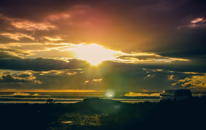 Sundown The Wall Baja California Mexico Punta Santa Rosalillita
